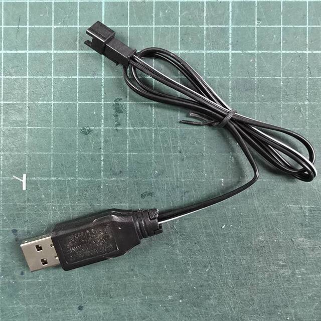 6V SM2P 黑頭充電線
